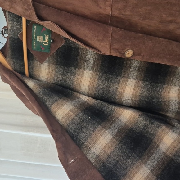 Orvis Dark Brown Suede Leather Women's Blazer Jacket - Picture 7 of 11